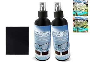 SIL VFR 2PC New Lens Scratch Remover,Repair Lens Glass Grinding Scratch,Glasses Cleaner Spray for Sunglasses Screen Cleaner Tools