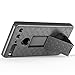 Essential Phone PH-1 Case with [Full Coverage Tempered Glass Screen Protector], NageBee Slim Fit Belt Clip Holster Shell Built-in Kickstand Combo Case for Essential Phone - Black
