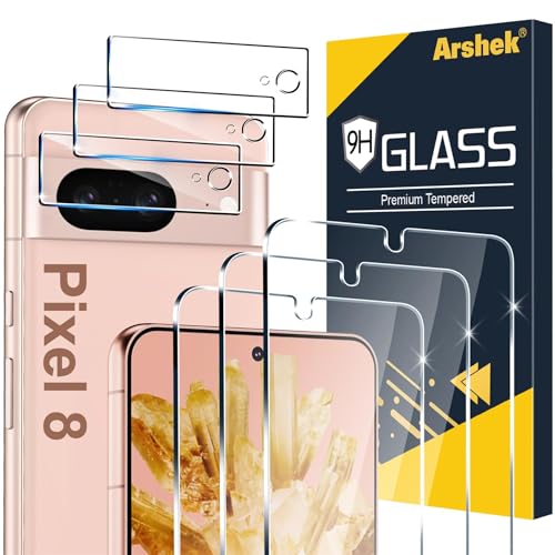 [3+3 Pack] Tempered Glass Screen Protector for