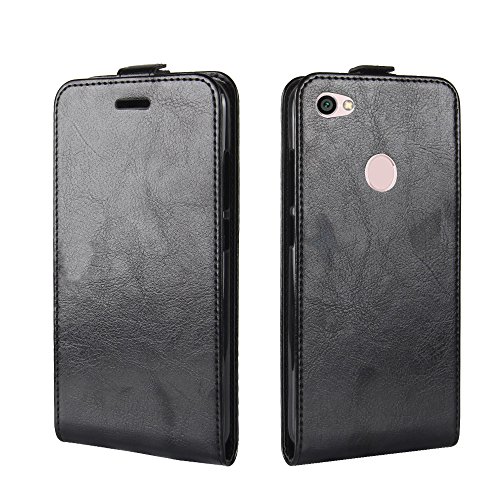 Torubia Xiaomi Redmi Note 5A case, Protects Xiaomi Redmi Note 5A Protects Built-in Stand Function for Xiaomi Redmi Note 5A – Black Leather