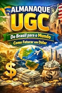 Livro ALMANAQUE UGC — Do Brasil para o Mundo (Como Faturar em Dólar): Como criadores brasileiros fecham contratos internacionais, recebem em moeda forte e vivem de UGC sem precisar de seguidores