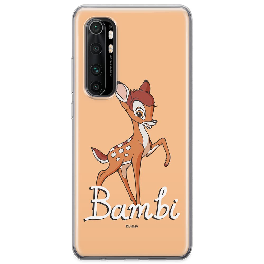 ERT GROUP mobile phone case for Xiaomi MI NOTE 10 Lite original and officially Licensed Disney pattern Bambi 013 optimally adapted to the shape of the mobile phone, case made of TPU