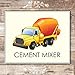 Boys Trucks Construction Wall Décor (Set of 6) Art Print - 8x10 (Unframed) | Room Décor for Little Builders and Truck Enthusiasts | Living Room Décor for Boys | Inspire Imagination and Adventure