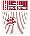 Vibrant Red Small Popcorn Paper Boxes (8 Pack) - Premium Treat Containers for Parties, Movie Nights & Snack Lovers