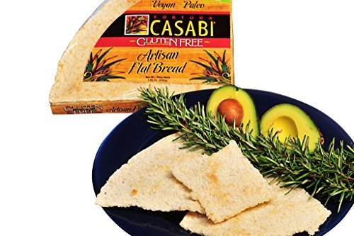 Casabi Casabe Artisan Flatbread (Cassava Bread), Naturally Gluten-Free (GF), Vegan, Paleo, Low Fodmap, AIP Friendly, Made of 100% Yuca Root. 7 oz/pack (2-pack)