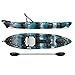 Vibe Kayaks Sea Ghost 110 11 Foot Angler Sit On Top Fishing Kayak with Adjustable Hero Comfort Seat & Transducer Port + Rod Holders + Storage + Rudder System Included