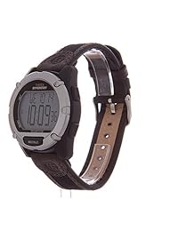 Timex de los hombres T49948 Expedition Digital gato negro   marrón Material mixto de la correa reloj