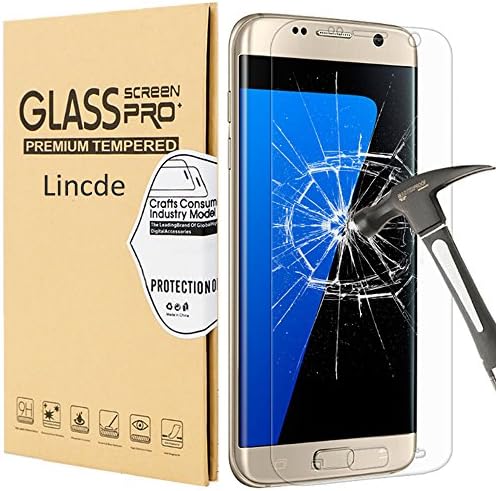 S7 Edge Screen Protector,Galaxy S7 Edge Screen Protector,Linycase [HD Clear] [Case Friendly] Tempered Glass Screen Protector for Samsung Galaxy S7 Edge