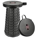 ELECOOL Camp Stool,Plastic Retractable Stool Holds up 330 Lbs with Pulling from 2.4 to 18 Inches Lightweight Portable Stool for Travel Camping Fishing Garden BBQ, Kitchen,Party Supplies