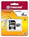 Transcend 4 GB Class 4 microSDHC Flash Memory Card TS4GUSDHC4