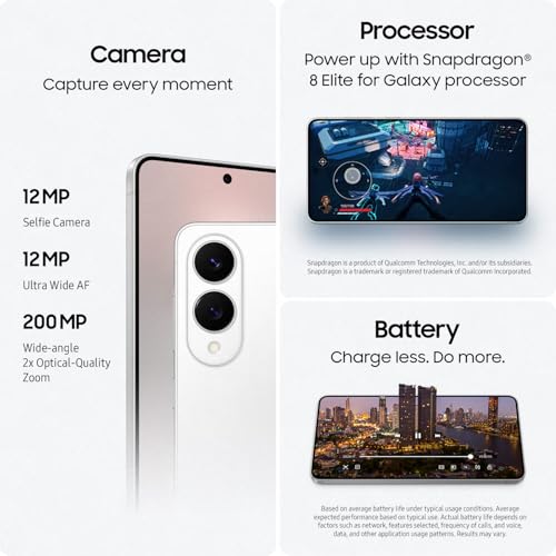 SAMSUNG Galaxy S25 Edge Phone, 512 GB AI Smartphone, Unlocked Android, Night Video, Fast Processor, ProScaler Display, All-Day Battery, 2025, US 1 Yr Manufacturer Warranty, Titanium JetBlack