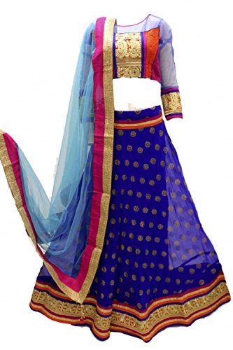 DCC2408 Blue and Turquoise Traditional Chaniya Choli
