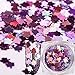 Aysekone 12 Boxes DIY Colored Maple Leaf Sequins Laser Nail Art Glitter Thin Paillette Flakes Stickers Colorful Confetti Stickers Manicure Nail Art Supplies Christmas Nail Manicure Decals Decorations