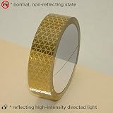 Oralite (Reflexite) V92-DB-COLORS Microprismatic Conspicuity Tape: 1 in. x 15 ft. (Gold)