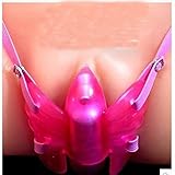 Absolutely Unique and Excellent Design - 30 Modes Remote Butterfly Vibrating Harness for Women - Pink
