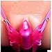 Absolutely Unique and Excellent Design - 30 Modes Remote Butterfly Vibrating Harness for Women - Pink