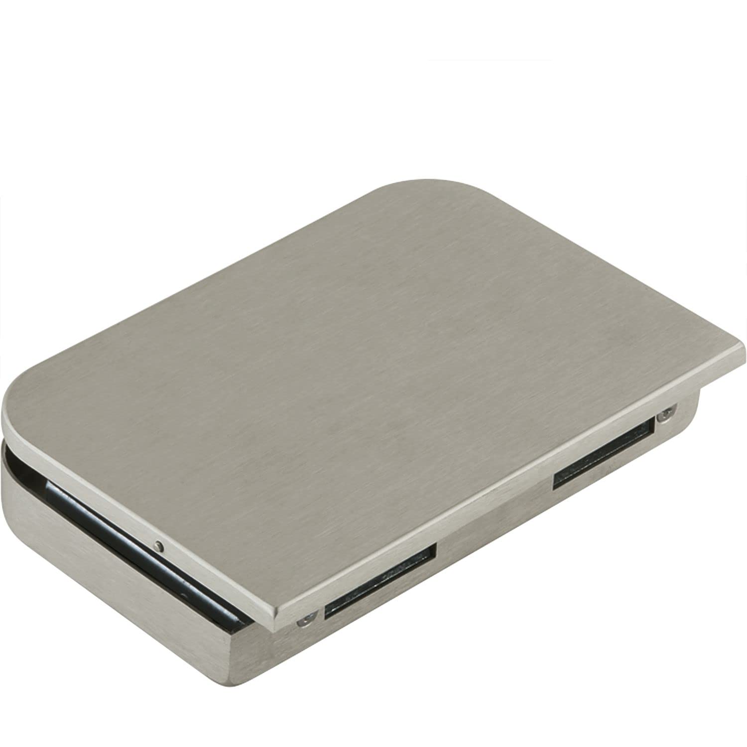 Dorma Glas Junior Office, Glass Door Lock, Glass Thickness 8-10 mm, Rounded Glass Fitting on The Right, Aluminium Stainless Steel Effect