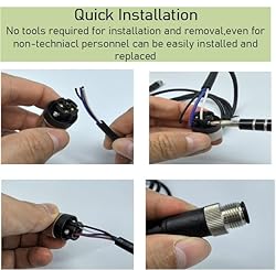 M12 12 Pins Male Connector Cables, Waterproof IP67