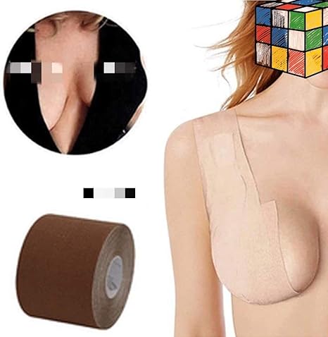 Cinta de sujetador de senos,Boob empuje de la cinta del sujetador invisible del busto de elevación inmediata del sujetador sin tirantes pegajoso impermeable mágico adhesiva de silicona for las mujeres: Amazon.es: Hogar