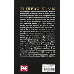 Alfredo Kraus: Una concepcion del canto / A Conception of Singing (Spanish Edition)