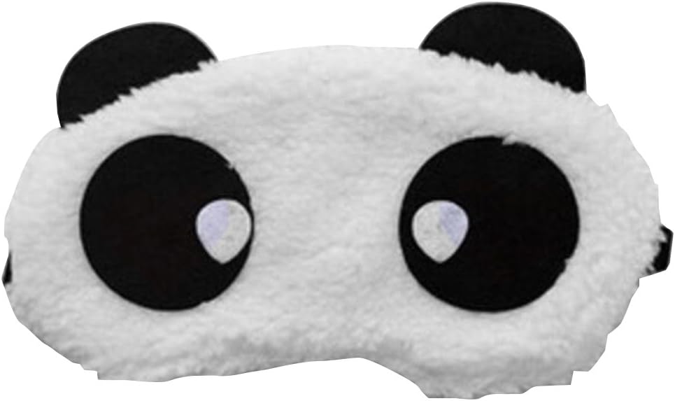 ACTLATI Plush Animal Eye Mask Cute Panda Sleep Blindfold Cover for Kids Girls