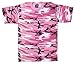 Pink Camouflage T Shirt Tee Adult Teen - X-Large