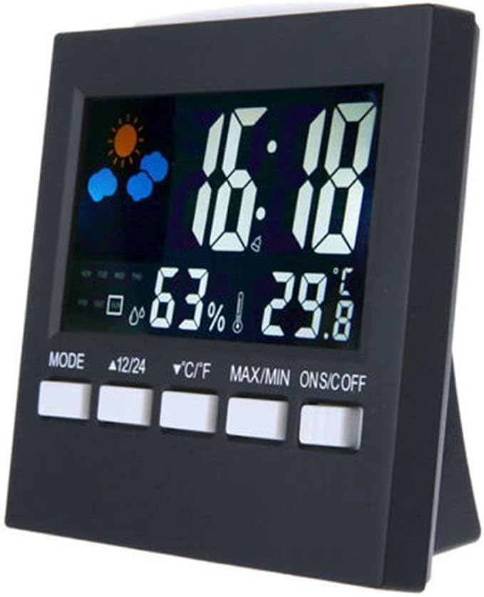 FGKLU Multifunction Digital Alarm Clock with LED Display, Electronic