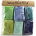 Woolbuddy Needle Felting Wool, Natural Handmade Wool Roving, 6 Vibrant Colors with Instructions (Wool Bag Spring)