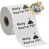 70th Birthday Decorations Toilet Paper for Men & Women - Funny Design Novelty Great Hilarious Gag Laugh – Eco-Friendly, Ultra