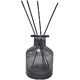 150ml/5oz Empty Glass Diffuser Bottle - Aromatherapy Storage Container - Fragrance Accessories - DIY Replacement for Diffuser Sets (Grey)