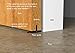 DIYHD 5ft Rustic Black Bent Straight Barn Wood Closet Interior Sliding Track Hardware, Single Door kit