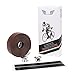 Vinqliq® Retro PU Leather Road Bike Bicycle Handlebar Wraps Bar Tapes with Bar Plugs (Dark Brown(with Breath Holes))