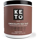 Perfect Keto Base Chocolate Sea Salt - Beta-Hydroxybutyrate (BHB) Ketone Supplement, Dietary Supplement, 7.5 Ounces (211 Grams)