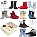 TeeHee Little Boys and Toddler Cotton Crew Socks 12 Pair Gift Box (3-5 Years, Bright Stripe)