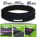 GEARWEAR Running Belt for Women Runner Waist Phone Holder for Men Travel Waistband for Passort Workout Fitness Jogging Walking Hiking Cycling Sports iPhone Fanny Pack Bag Black Zipper