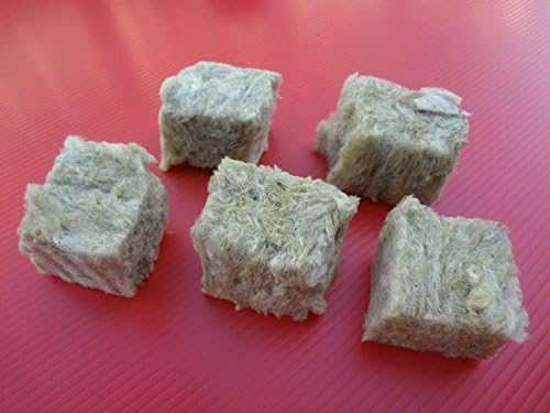 Aggreen Rockwool Stonewool Plugs 40 EA Growing Media for Hydroponics Gardens