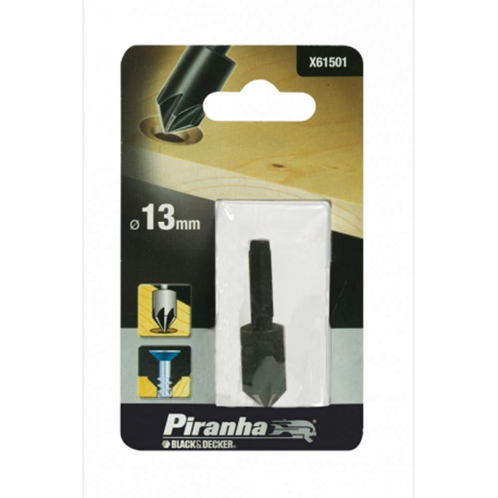 BLACK+DECKER X61501-XJ Piranha Super-Lok Countersink Hex, 13 mm