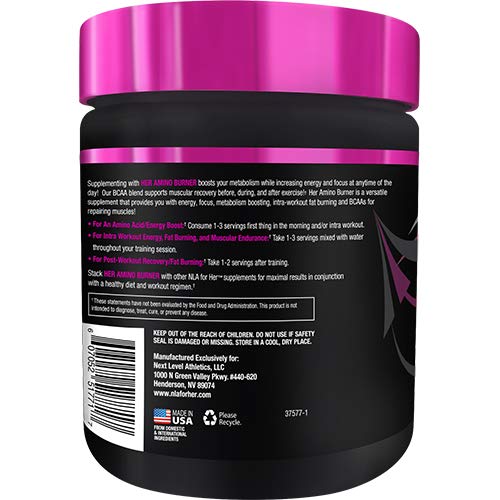 NLA for Her Her Amino Burner IntraWorkout BCAA Fat Burner + Energy