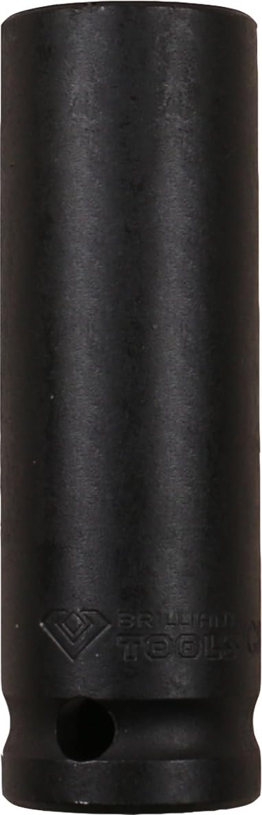 BRILLIANT TOOLS BT022666 1/2" Impact Socket Hexagonal 23 mm Long [Powered by KS Tools]