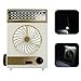 BicycleStore 3 in 1 Multi-function Portable Mini Fan LED Table Lamp Flashlight Solar Light for Home Camping