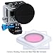 Fotodiox Pro WonderPana Go H3+ Underwater Kit with Two Water Correction (Rose-Pink & Violet-Purple) Filters and Lens Cap - GoTough Filter Adapter System for the GoPro HERO3+ and HERO4 Underwater Housing Case
