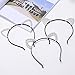Tfoddy 5Pcs Diamond Cat Ear Hair Headbands for Girls, Young Ladies.