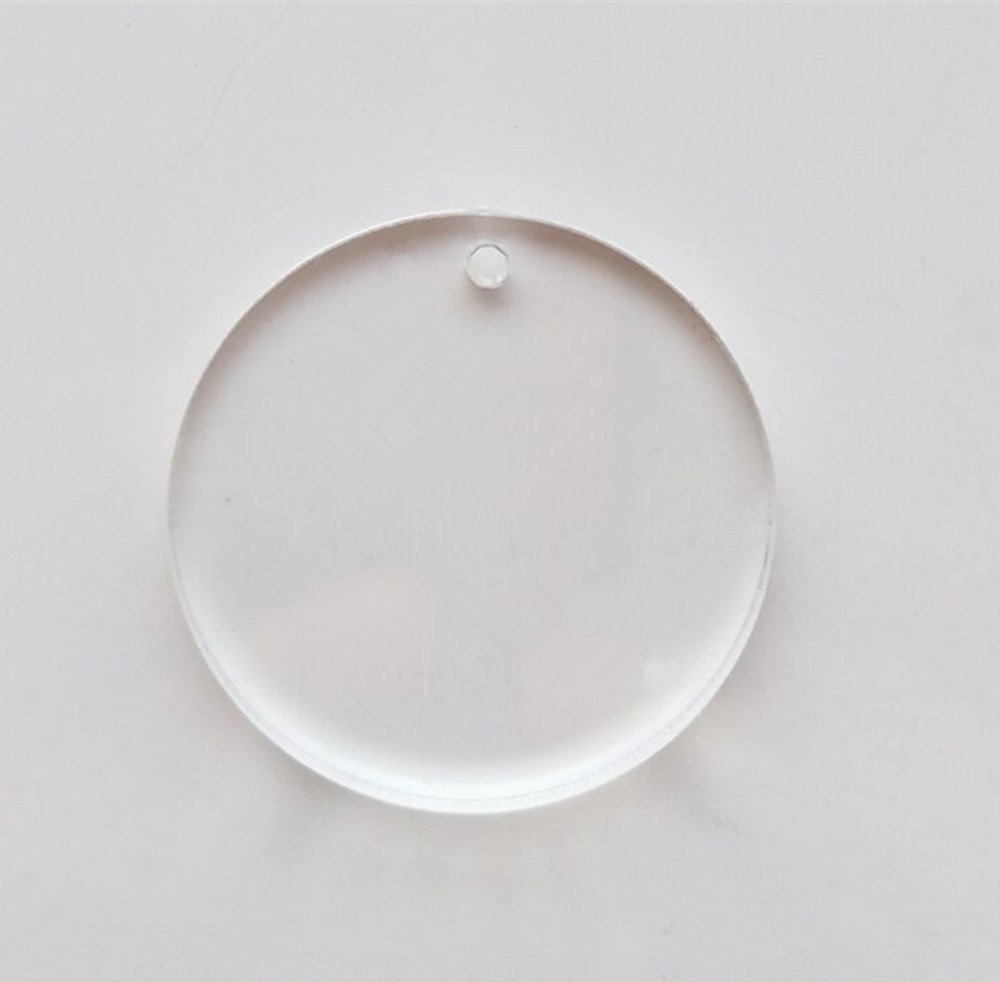 MEYA Set of 15pcs High Clear Blank Acrylic Discs,Acrylic Round Sheet