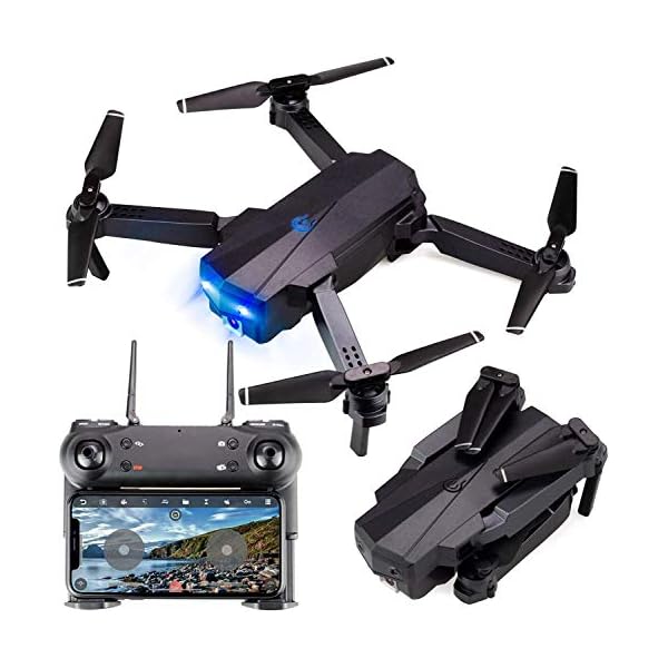 generi Drohne mit Kamera mit hoher Auflösung HD 1080P Live Video Automatische Rückkehr zu Hause, WiFi FPV RC Quadcopter…