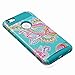 iPhone 6 Plus Case 5.5 Inch,iPhone 6s plus Case,AnnBay High Impact Hard Hybrid Dual Layer Heavy Duty Case Armor Cover Case with Totem Flower Pattern for iPhone 6 Plus /6s Plus(Blue)
