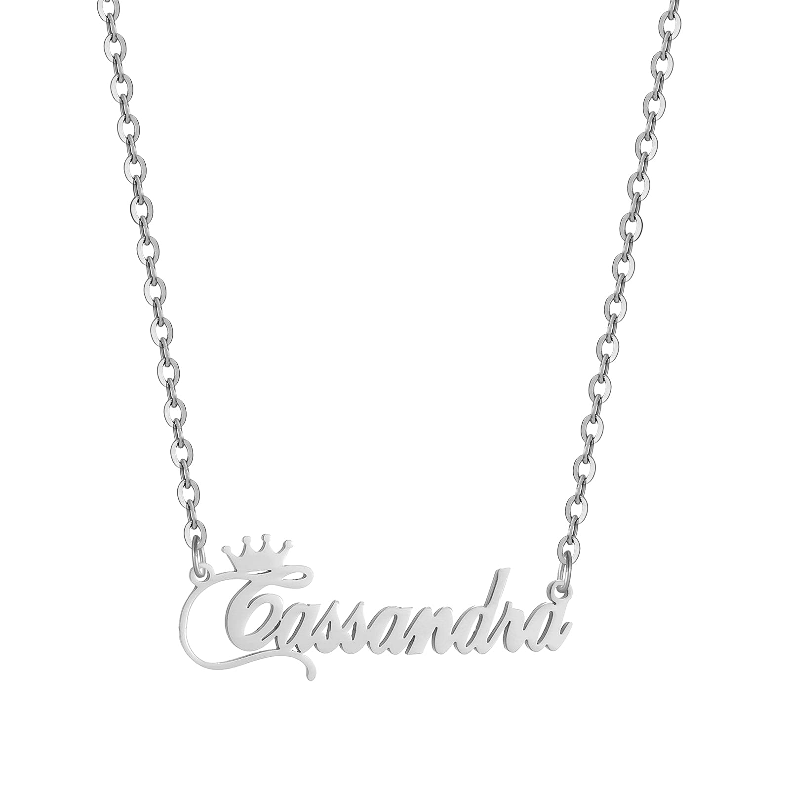 Custom Silver Name Necklace Personalized for