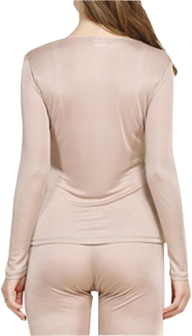 Fashion Silk Women's Silk Long Underwear | Silk Thermal Underwear Sets for Women Mulberry Silk Long Johns at  Women’s Clothing store