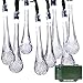 Lalapao Battery Operated Optional Automatic Timer String Lights 30 LED Water Drop Fairy Christmas Lighting Decor with 5 Modes For Outdoor, Indoor, Garden, Patio, Bedroom Wedding Decorations (White)