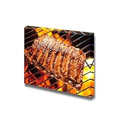 Grilled Pork Ribs on The Grill BBQ Wall Decor