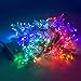 LED Concepts 300-LED Curtain String Icicle Fairy Lights with 8 Lighting Modes – Multi-Color